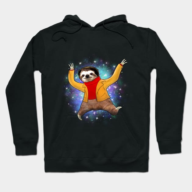 Carl Sagan Sloth Hoodie by shaundoogan